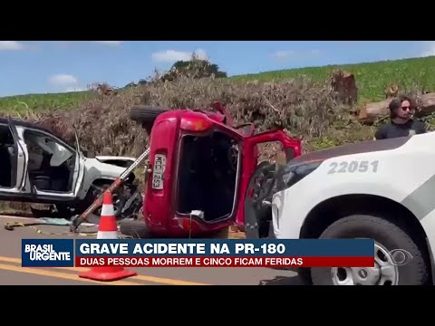 Acidente na PR-180 deixa dois mortos no Sudoeste do Paraná