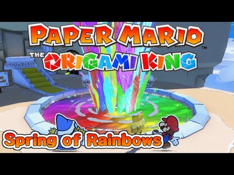 Spring of Rainbows - Green Streamer - Paper Mario: The Origami King