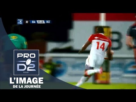 PRO D2 - L'essai de Ngwenya (BO) face à Béziers - Saison 2015-2016