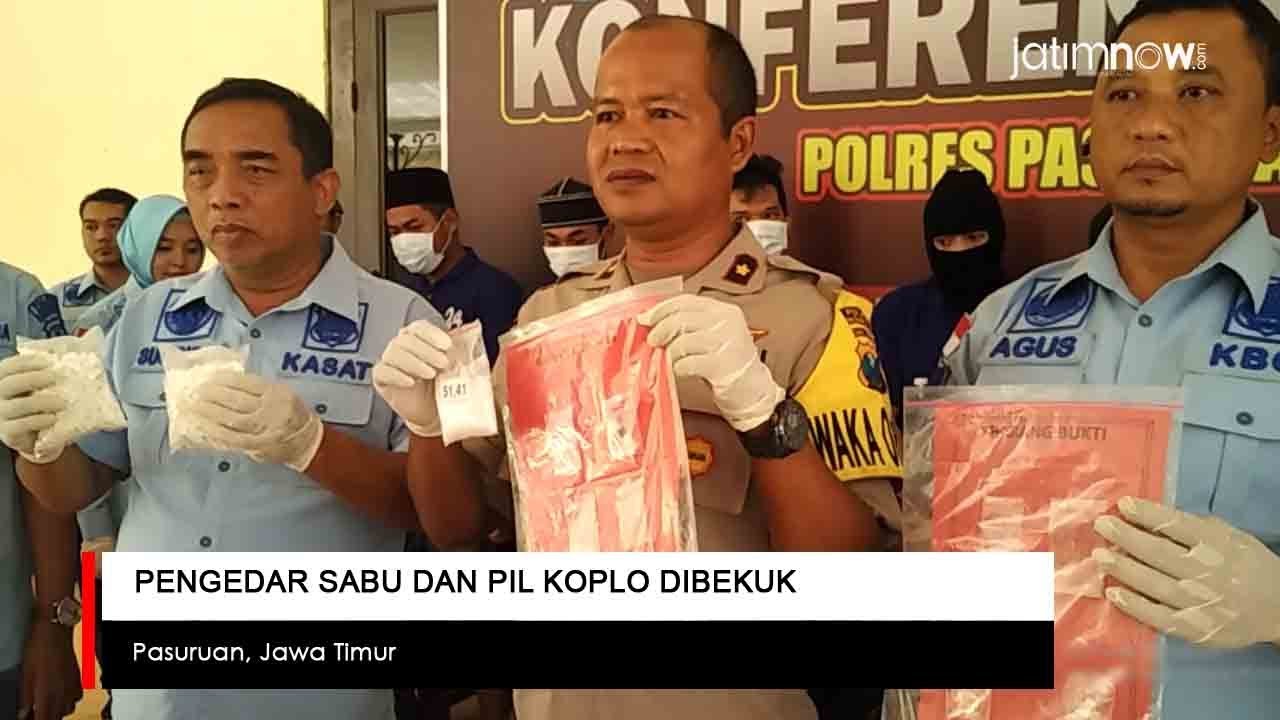 Pengedar Sabu dan Pil Koplo di Pasuruan Dibekuk
