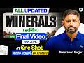 All UPDATED Minerals Producing States India World खनिज UPSC Prelims 2026 Sudarshan Gurjar