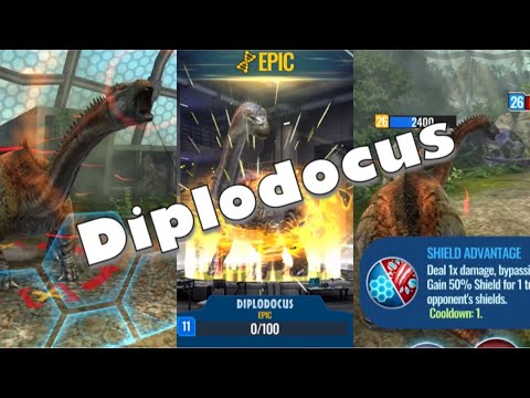 JWA   Diplodocus Unlocking, Shield Advantage and Battling with Long Necks