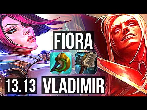 FIORA vs VLADIMIR (TOP) | Rank 4 Fiora, 8/1/2, Godlike | TR Challenger | 13.13