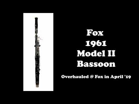 Vintage 1961 Fox "Model II" Wood Bassoon; Fox Overhauled / New Case & C2 Bocal image 21