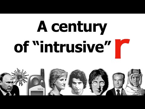 A century of "intrusive" R in English