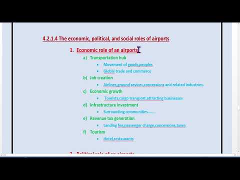 4.2.1.4 Economic Political and Social roles