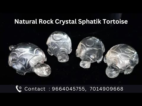 Natural Crystal Sphatik Tortoise for Vastu & Gifts