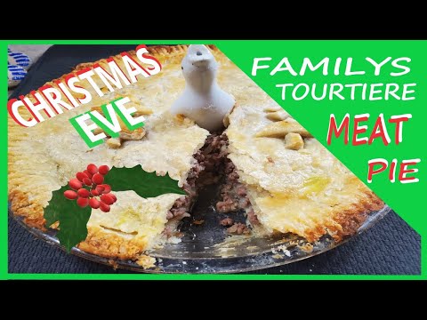 Family Tourtiere Christmas Meat Pie French Canadian...