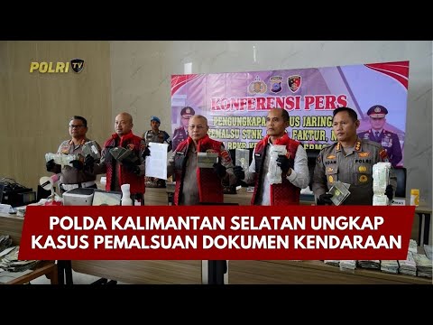 PRESISI UPDATE: POLDA KALIMANTAN SELATAN UNGKAP KASUS PEMALSUAN DOKUMEN KENDARAAN 20/02/26 (16.00)