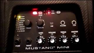 Video thumbnail for Fender Mustang Mini guitar amplifier demo and detailed tour by Gearfacts