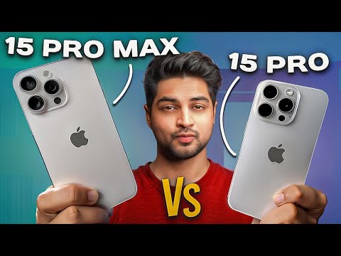 iPhone 15 Pro Vs 15 Pro Max FULL COMPARISON in HINDI | KONSA LENA SAHI HAI? Mohit Balani