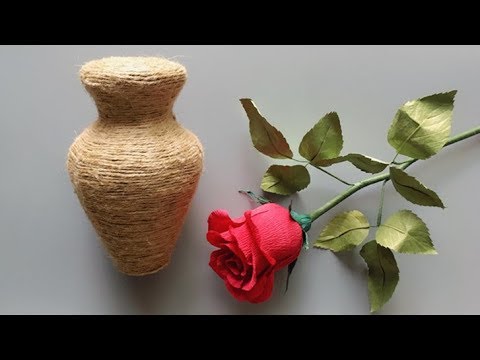 ABC TV | How To Make Vase Flower From Carton Paper #1 - Craft Tutorial