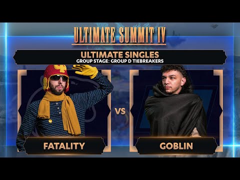 Fatality vs Goblin - Ultimate Singles: Group D Tiebreakers - Ultimate Summit 4 | Cpt Falcon vs Roy