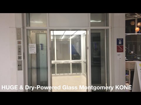 (EPIC MOTOR) Modernized Montgomery KONE Hydraulic Glass Entrance Elevator @ IKEA in Schaumburg, IL