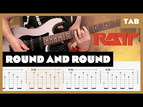 Ratt - Round and Round - Guitar Tab | Lesson | Cover | Tutorial