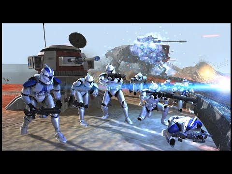 HUGE Droid Invasion on MALASTARE! - Men of War: Clone Wars Recreated
