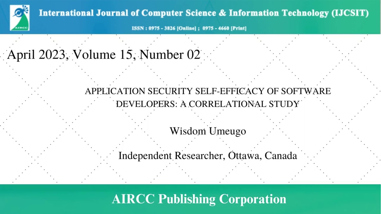 International Journal of Computer Science and Information Technology (IJCSIT)