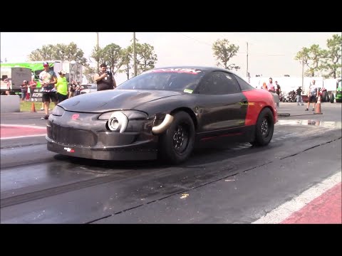 88mm Turbo 2G DSM AKA Red Demon V2 by Boostin Performance First Outing Going Low 7s at 200 MPH Plus!