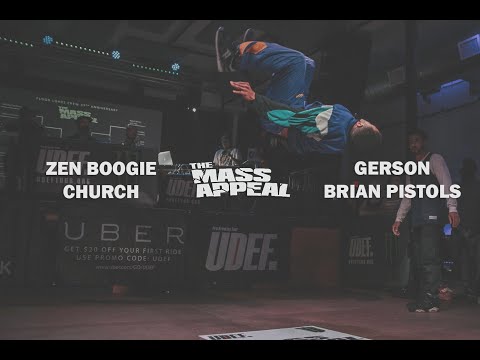 Zen Boogie/Church Vs Brian Pistols/Gerson | Top 8 | Mass Appeal 2018 | Pro Breaking Tour | BNC