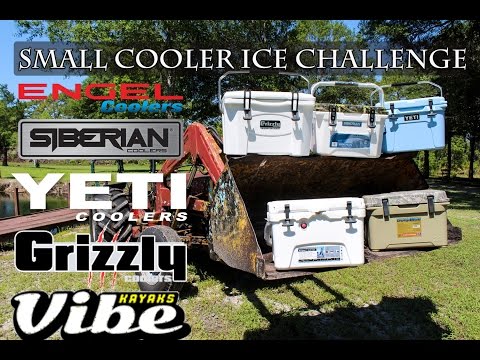 Small Cooler Ice Challenge, 20-25QT, Yeti Roadie vs Grizzly vs Engel 25 vs Siberian 22 vs Element 20