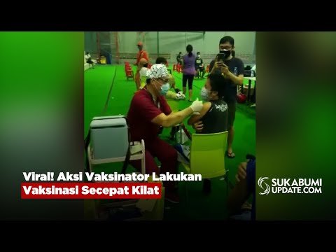 Viral! Aksi Vaksinator Lakukan Vaksinasi Secepat Kilat