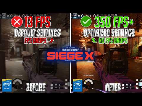 Rainbow 6 Siege X: BEST PC Settings to FIX FPS Drops, Lags & Stutters on ANY PC📈