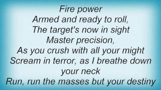 Annihilator - Fire Power Lyrics