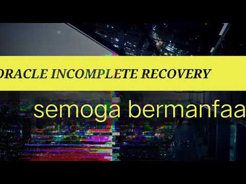 Oracle incomplete recovery | Oracle backupset arcivelog use