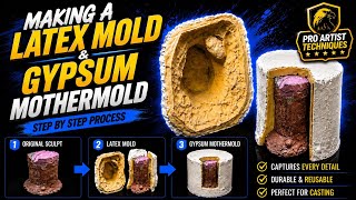 Large Latex & Gypsum 2Part Mold || Full Process, Peregrine Falcon Sculpture