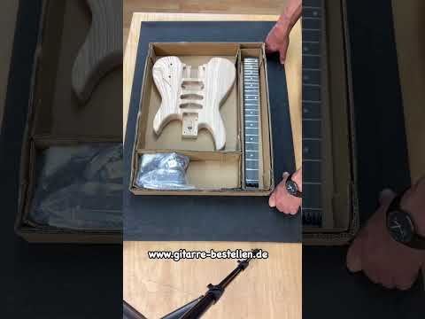 E-Gitarren Bausatz Guitar Kit Headless Esche