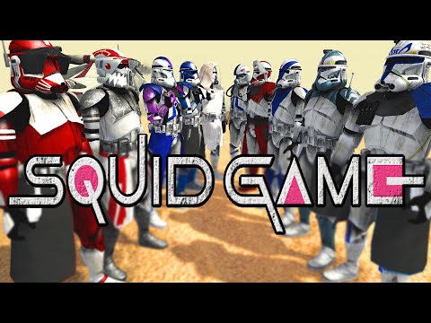 Clone Commanders SQUID GAME ~ Hunger Games Island - Men of War: Star Wars Mod Battle Simulator