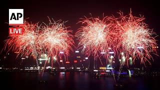 LIVE: Fireworks over Hong Kong’s Victoria Harbour for China’s National Day