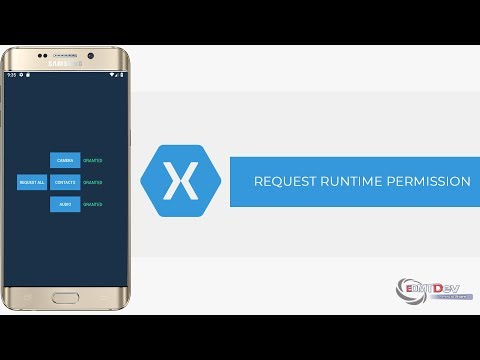 Xamarin Android Tutorial - Request Runtime permission with Dexter