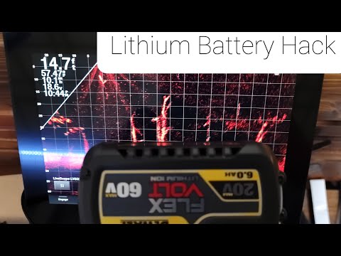 Dewalt/Milwaukee Lithium Battery Hack for Garmin, Lowrance, Hummingbird, Ray Marine