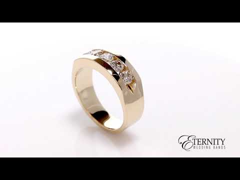 1.0CTTW 5 Stone Men's Diamond Ring (613x)