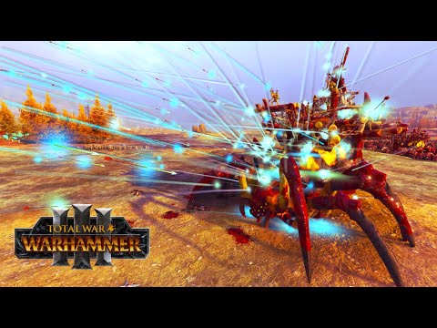EFFICIENT FIRE SUPPORT | Wood Elves VS Greenskins - Total War WARHAMMER 3 | FIRESupport | 4K