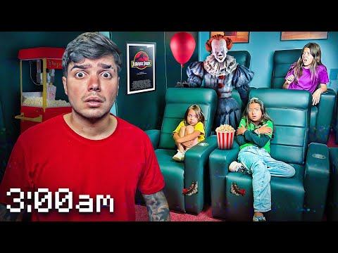 The last person to leave the movie theater with my little sisters wins $1,000,000