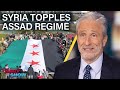 Jon Stewart on Assad Regime’s End in Syria & Trump’s Pre-Presidential Europe Visit