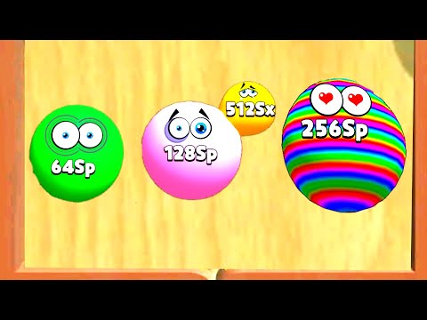 Blob Merge 3D Max Level: - Unlock 16Sp 32Sp 64Sp 128Sp 256Sp | 2048 Blob merge game (New update)