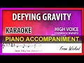 Defying Gravity Karaoke ⭐ WICKED ⚡ High voice