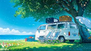 Calm Weekend Vibes ☀️ Ocean Lofi For Stress Relief & Focus 🌿 Chill Morning Lofi With Spring Vibes