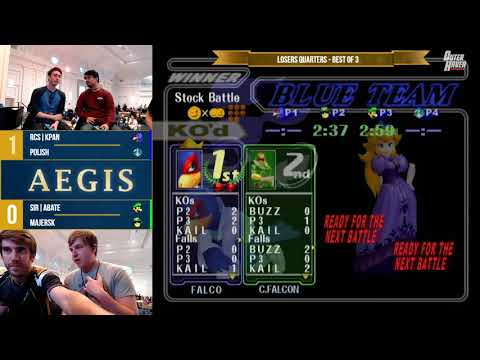 Aegis - KPAN & Polish vs. Abate & Majersk - SSBM - Losers Quarters - Best of 3