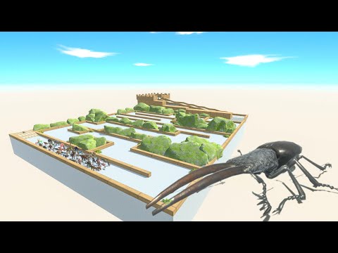 Escape From Giant Stag Beetle - Last Survivor - Animal Revolt Battle Simulator