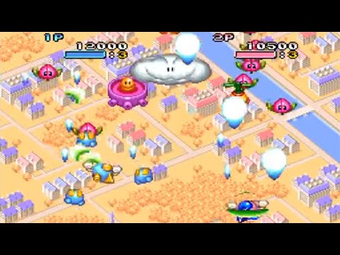 Pop n Twinbee SNES TAS 2 players Difficulty 8