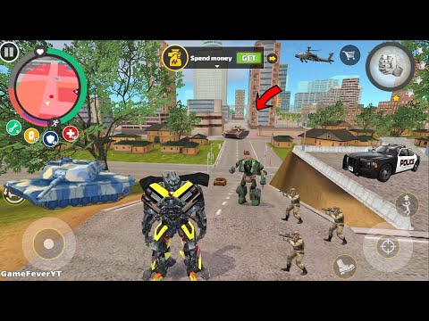 Rope Hero: Vice Town (Transformer Monster Truck Fight Car Robot) Robots Racing - Android Gameplay HD