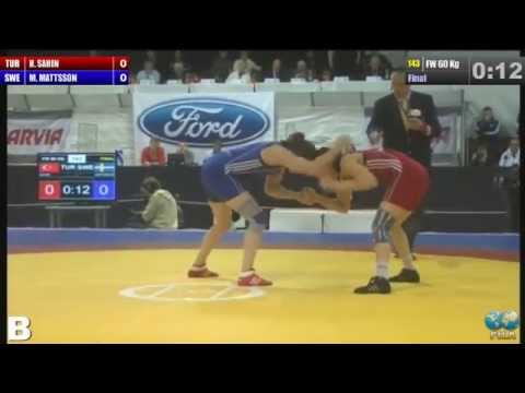 2014 European Wrestling Championships Final FW 60 Kg (TUR) Hafize SAHIN (SWE) Malin Johanna MATTSSON