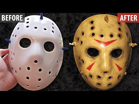 Painting & Weathering a Friday the 13th Jason Mask