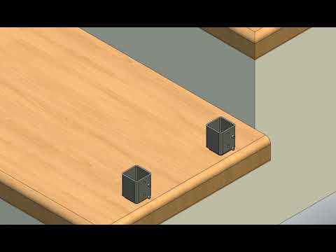 Harfa montaż do stopni drewnianych