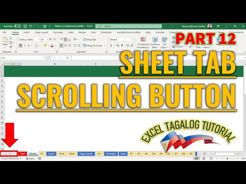 [Excel Tagalog Tutorial #12] Sheet Tab Scrolling Button