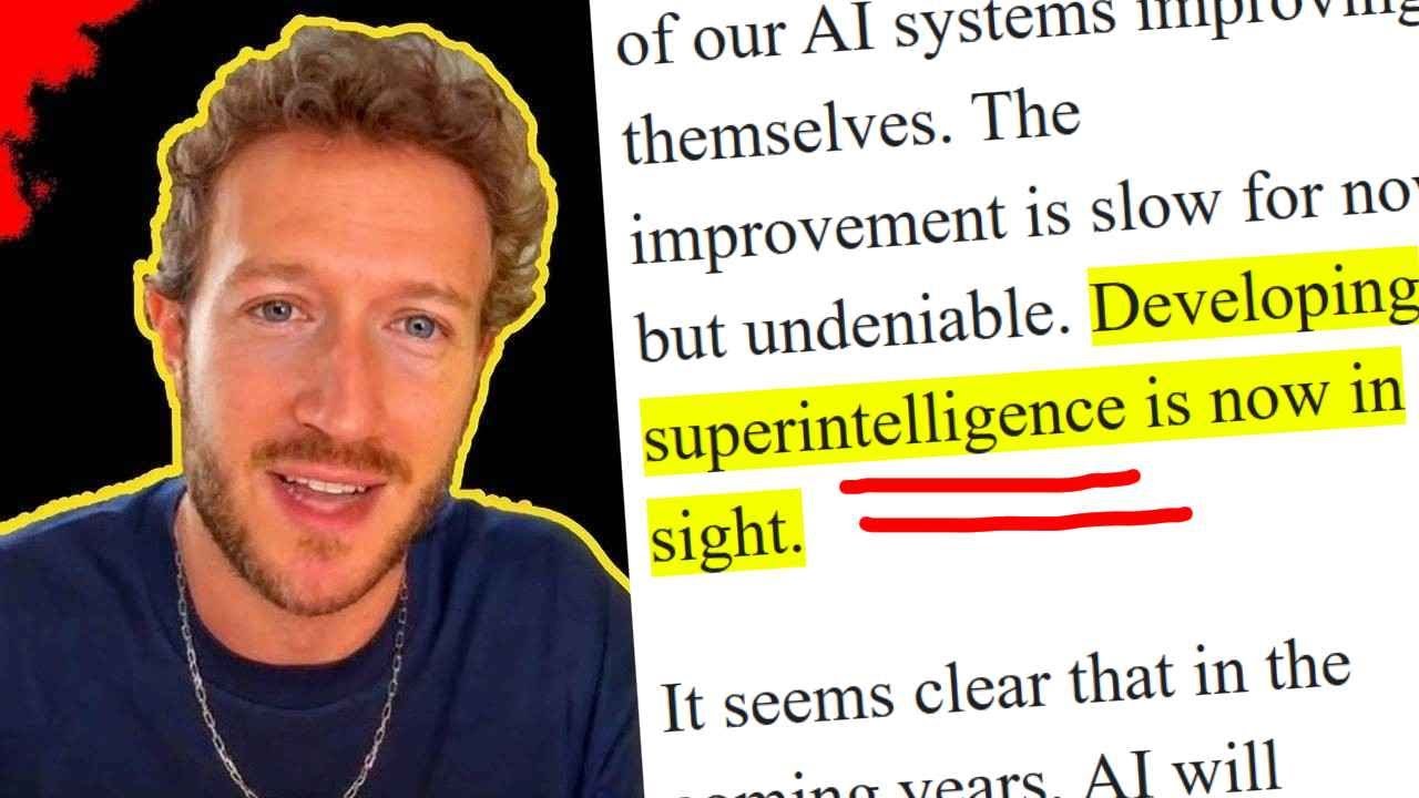 "Superintelligence Is Now In Sight" Mark Zuckerberg's Master Plan Revealed